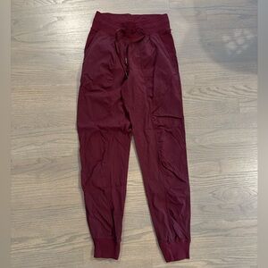 Lululemon burgundy dance studio pant